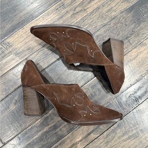 Free People Alamo Western Ankle Boot Whiskey Suede Size 9 NEW $178